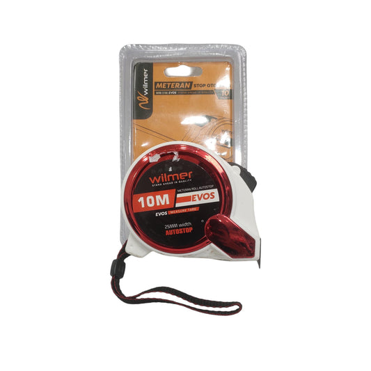 10 M / WILMER Meteran Alat Ukur Tukang Bangunan Measuring Tape