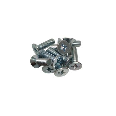 M 6 x 20 MM / TM Baut JF Kepala Rata Plus Putih Biji