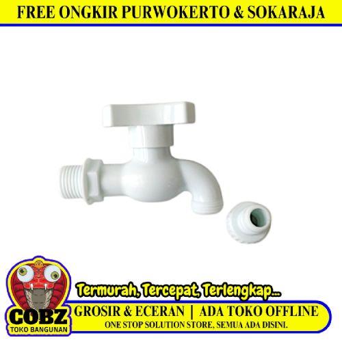 1/2 IN / OWNER Kran Air Tembok Taman Kamar Mandi Plastik PVC