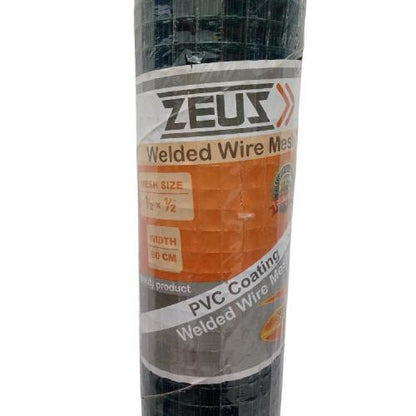 1/2 IN x 1/2 IN x 90 CM x 10 M / ZEUZ Kawat Ram Loket Ayakan Pasir Plastik PVC Roll