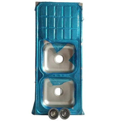 120 CM X 50 CM X 12 CM / FLO Bak Cuci Piring Washbak 2 Lubang + Acc Set