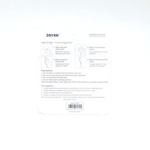 JOYKO ADHK-3100 Kapstok Cantel Gantungan Baju Dinding Mini PVC Set