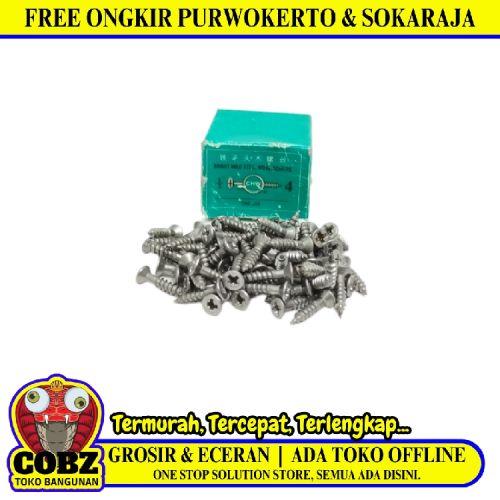 1/2 IN / CHW Sekrup Baut Kayu Kepala Rata Plus Wood Screw Dus