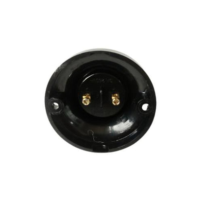 MATSUI Fitting Tempat Lampu Plafon Atap Tempel Bulat Kecil Hitam