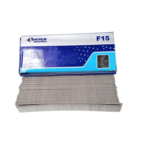 F 15 / BENZ WERKZ Refill Paku Tembak Air Nailer Stapler Gun 15 MM Lurus Dus