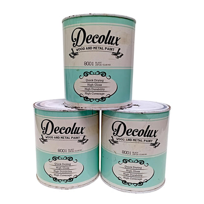 1 KG / DECOLUX Cat Kayu Besi Wood Metal Paint Kaleng