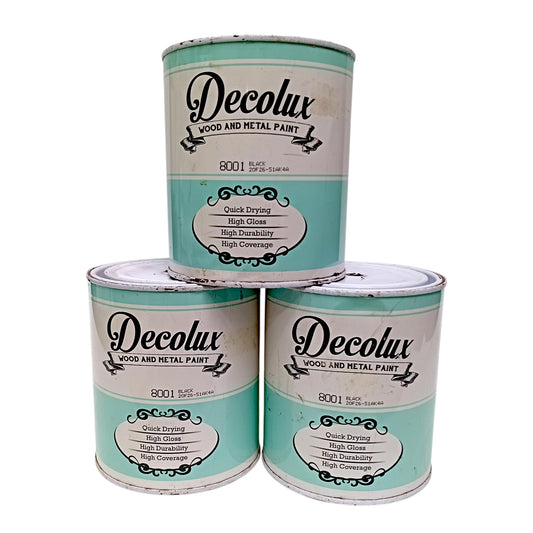 1 KG / DECOLUX Cat Kayu Besi Wood Metal Paint Kaleng