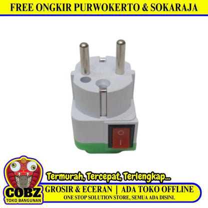 MIKOTEK Steker Jek Stop Kontak Terminal Colokan Serbaguna Universal