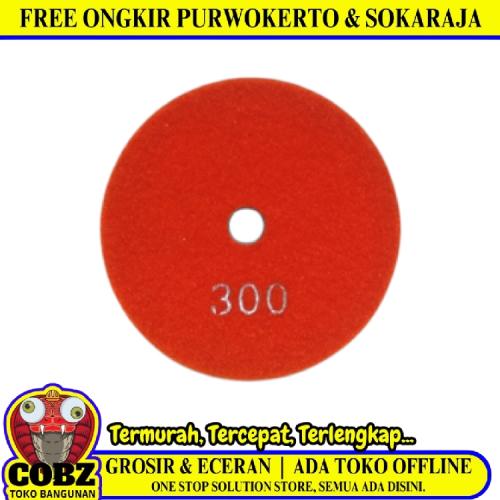 4 IN x GRIT 300 / COBZ Mata Poles Marmer Diamond Polishing Pad