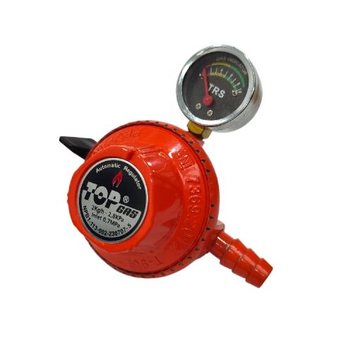 TOP GAS TGR002 Regulator Kepala Tabung Gas LPG Tekanan Rendah + Meteran