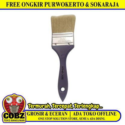2 1/2 IN / HOME CARE SYNTHETIC Kuas Cat Tembok Kayu Besi Air Acyrlic Paint Brush