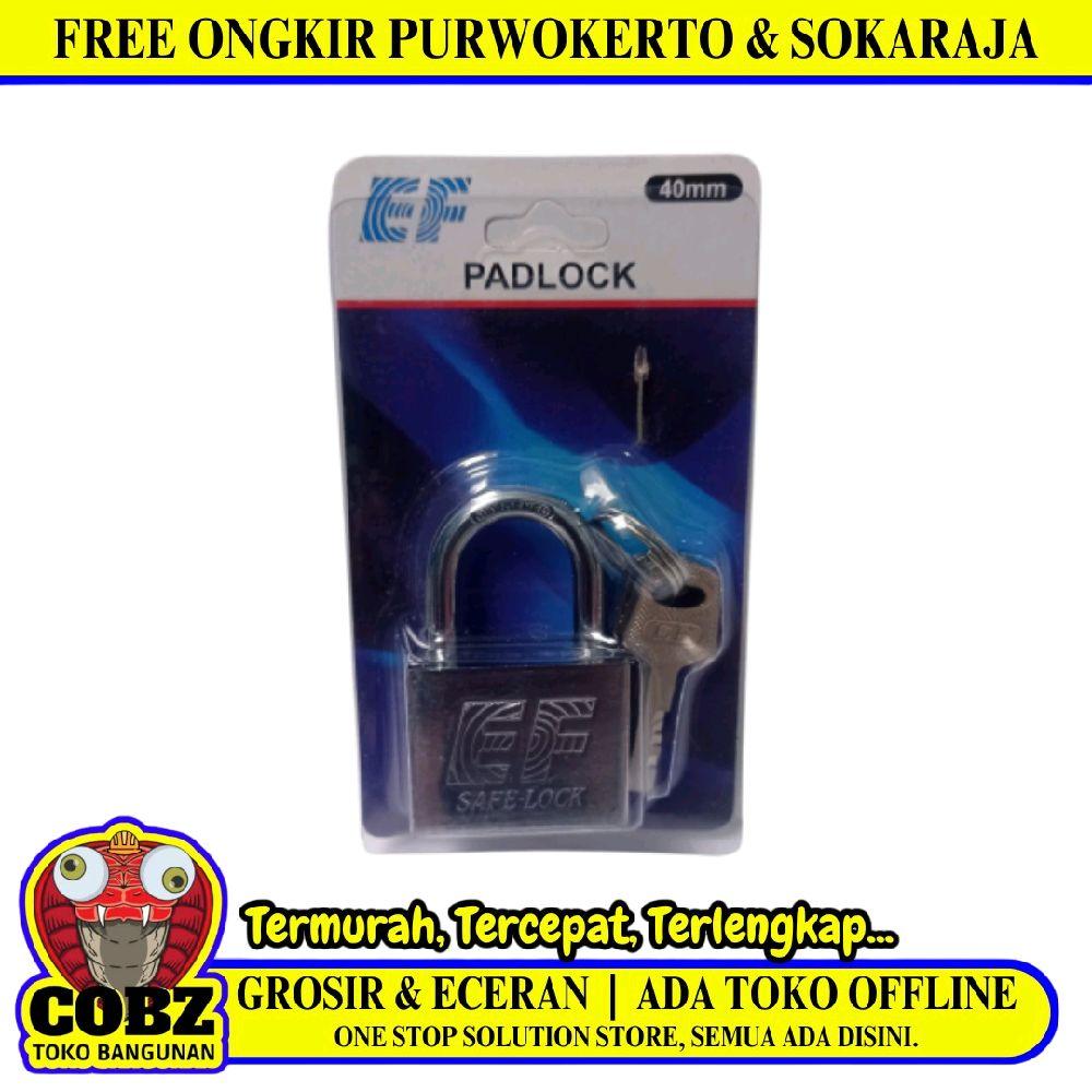 40 MM / EF Gembok Pintu Pagar Padlock Anti Maling Leher Pendek