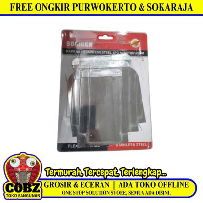 2 - 5 IN / SOLIGEN Sekrap Daun Kape Scrapper Cat Acian Stainless Set