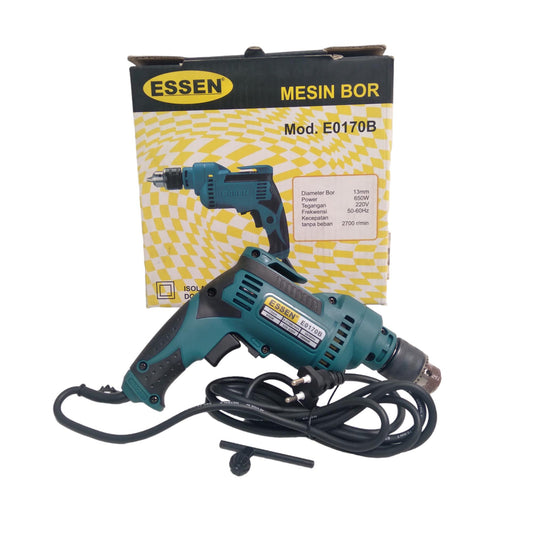 ESSEN E0170B Mesin Bor Tangan Impact Bolak Balik Non Drill Kabel Set