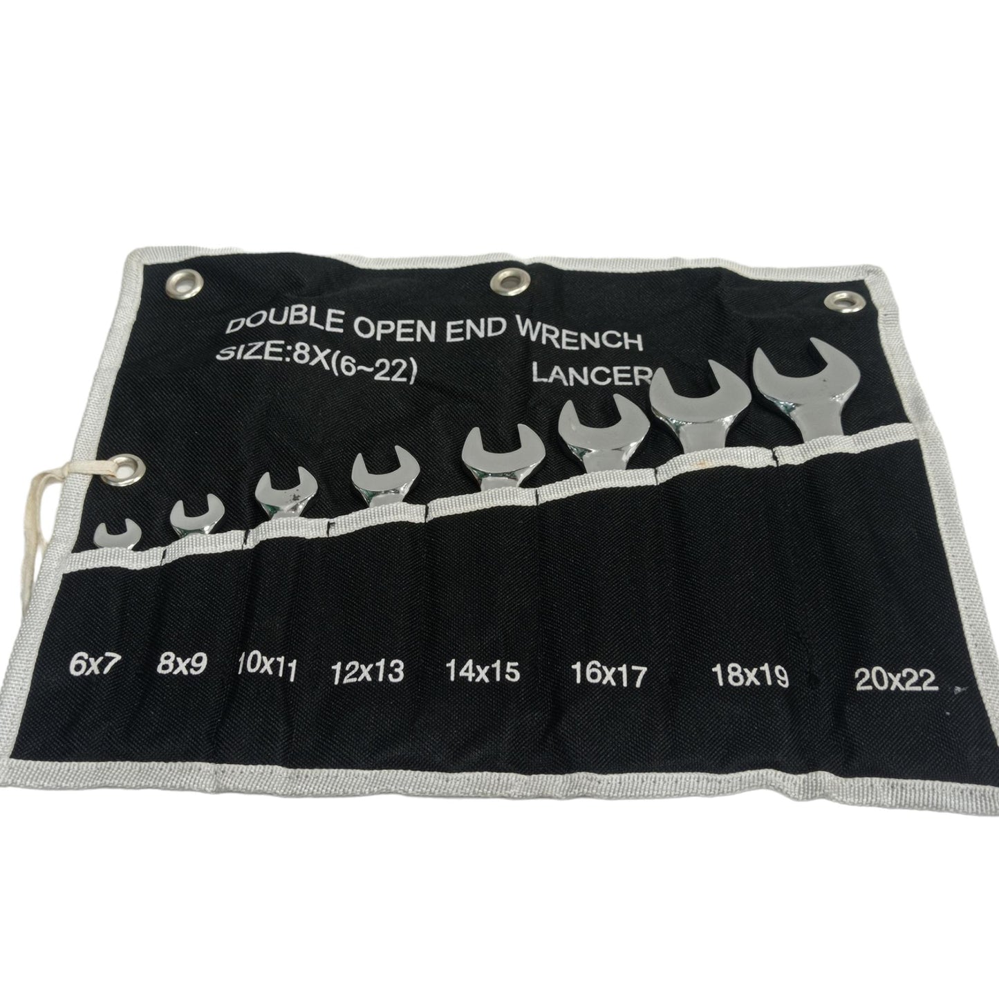 6 MM - 22 MM / LANCER Kunci Pas 2 Sisi Open End Wrench 8 Pcs Set