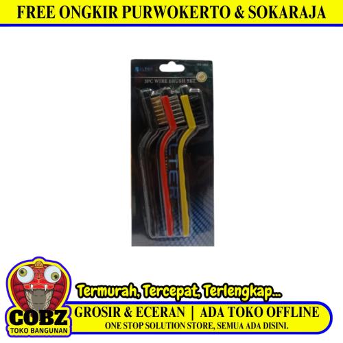 7 IN / BELTER HS-1063 Sikat Kawat Nylon Pembersih Kerak Karat Mini Set