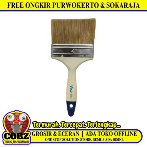 4 IN / VICO 833 Kuas Cat Tembok Kayu Besi Air Acyrlic Paint Brush