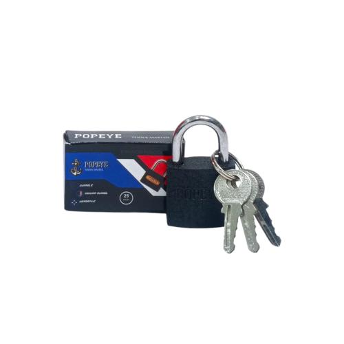25 MM / POPEYE Gembok Pintu Pagar Padlock Anti Maling Leher Pendek