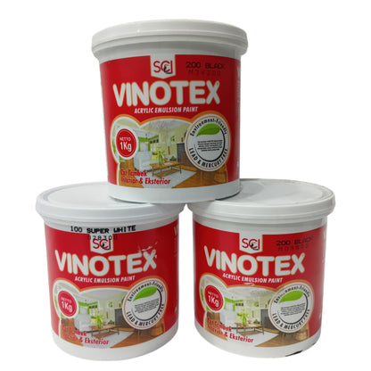 1 KG / VINOTEX STANDARD Cat Tembok Beton Plafon Wall Paint Galon