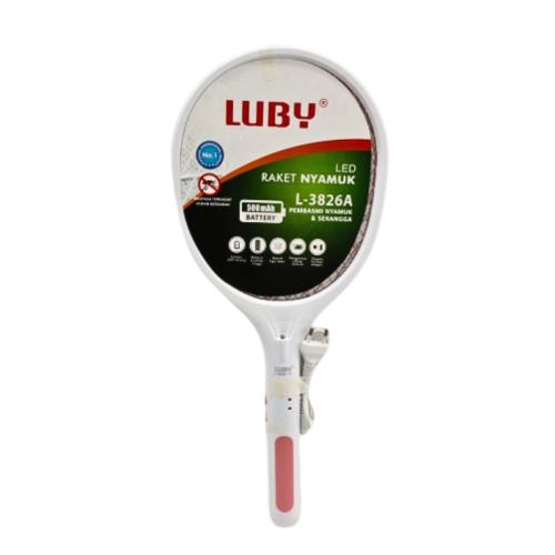 LUBY L-3826A Mosquito Swatter Raket Nyamuk Cas Rechargeable Kabel