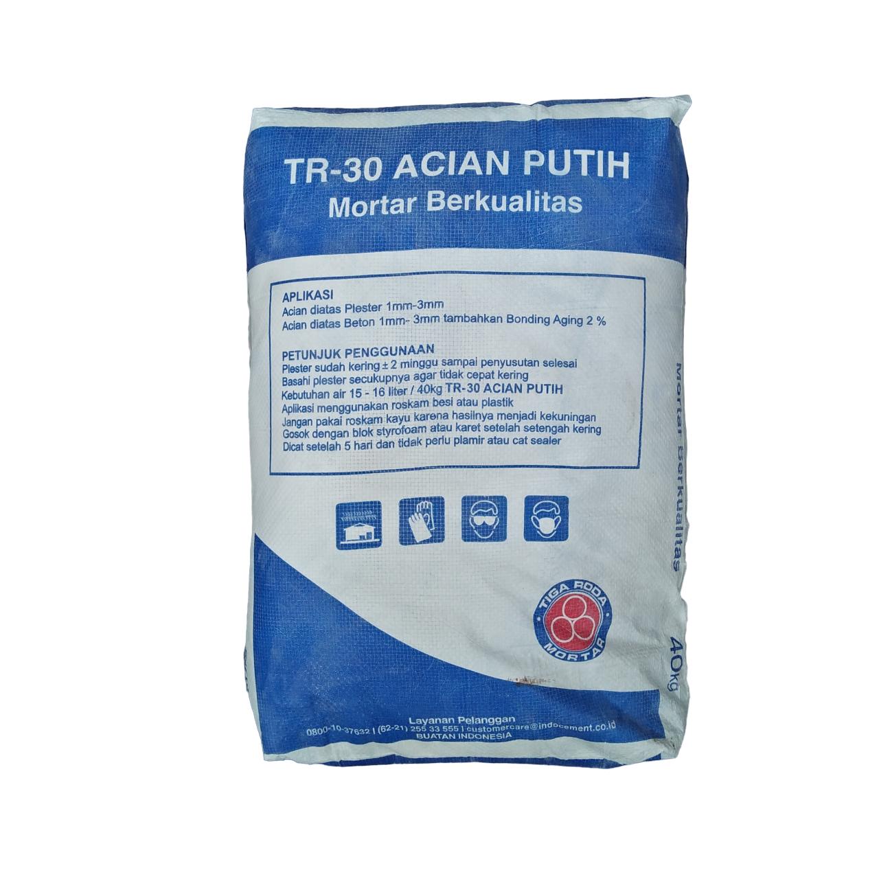 40 KG / TIGA RODA TR - 30 Semen Instant Acian Lantai Sak
