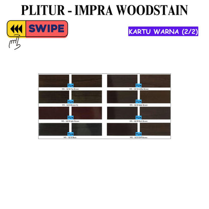 1 KG / IMPRA WOODSTAIN TUA Cat Plitur Kayu Wood Stain Oil Based Paint Kaleng