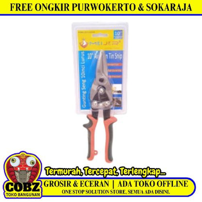 10 IN / MEIJER Gunting Hollow Kawat Seng Aviation Snip Scissors