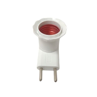 MATSUI Fitting Lampu Saklar Steker Colok Dinding Tidur+ Switch Putih