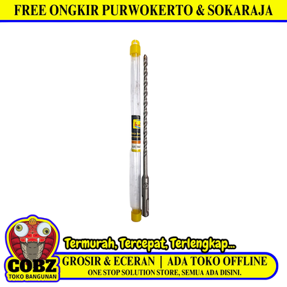 6 MM x 210 MM / CPT NATIONAL Mata Bor Bobok Beton Tembok Dinding SDS
