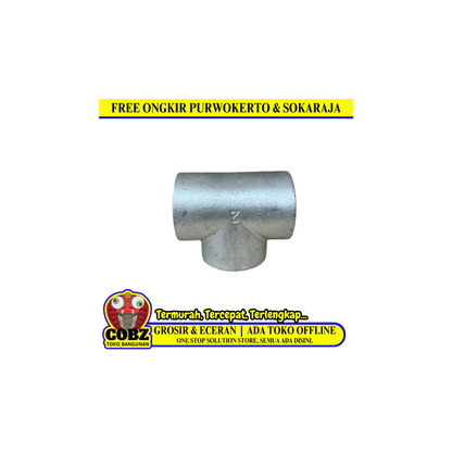 2 IN / G Tee Drat Dalam Faucet Tee Fitting Pipa Besi