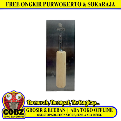 10 IN / TEXAS Raskam Trowel Perata Acian Tembok Polos Beton Metal