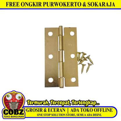 3 IN / VICO 01 Engsel Kupu Kupu Pintu Jendela Hinge Stainless Set