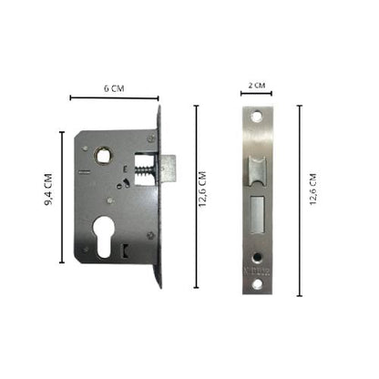 N. DIOR 103 SN / CP Handle Door Lock Tarikan Handle Kunci Pintu Kecil Set