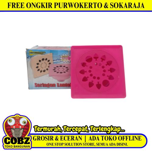 4 IN / YTH Saringan Got Leher Panjang Floor Drain PVC Pink