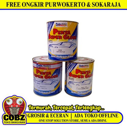 1 KG / PENTA SUPERGLOSS Cat Duco Kayu Besi Semprot Kaleng