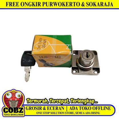 19 MM / HUBEN HM-181 Kunci Laci Lemari Cabinet Drawer Lock Tanggung Set