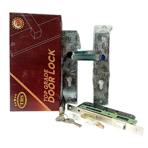 THS DH-913 SN/CP Handle Door Lock Tarikan Handle Kunci Pintu Besar Set