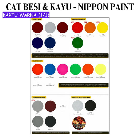 300 CC / NIPPON PAINT Heat Ressistant Pylox Cat Kayu Besi Semprot Kaleng