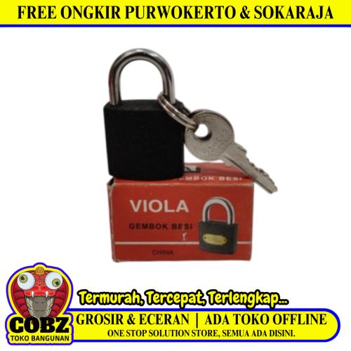 20 MM / VIOLA Gembok Pintu Pagar Padlock Anti Maling Leher Pendek