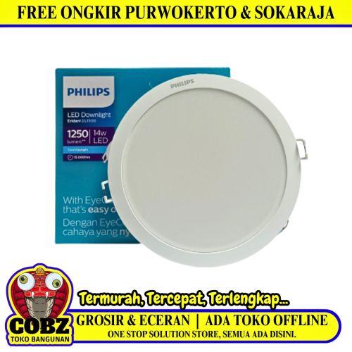 14 WATT / PHILIPS LED Downlight Lampu Tanam Plafon Putih