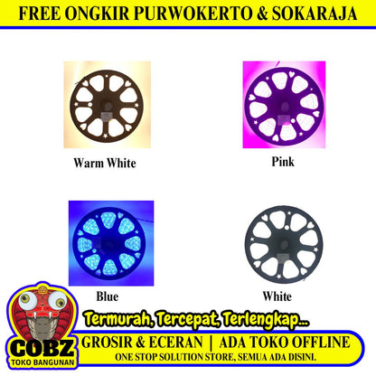 TM Strip LED Lampu Selang Flexibel Dinding Plafon Warna Meter