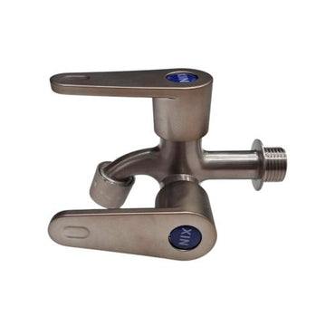1/2 IN / XIN 1912 SN  Kran Air Cabang Double Shower Mesin Cuci Stainless