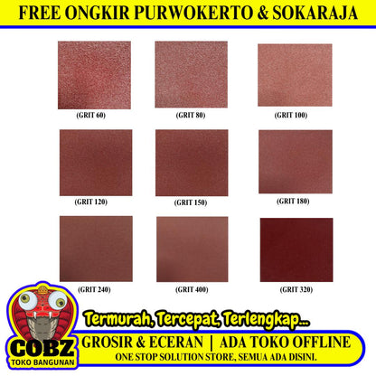 TM Amplas Kertas Gulung Roll Meteran Halus Kasar Meter