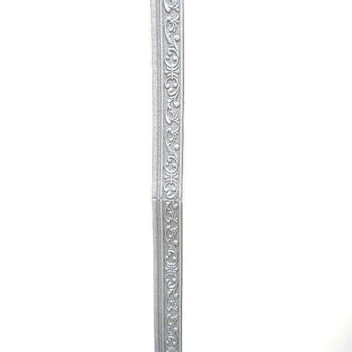 8 MM x 8 CM x 115 CM / COBZ LIST-B85H Wallpaper Foam Sticker Corak Abu Muda Lembar