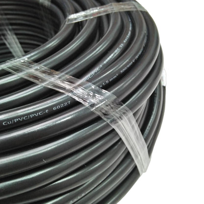 4 INTI x 1.5 MM / TM NYMHY Serabut Kabel Tembaga SNI Hitam Meter