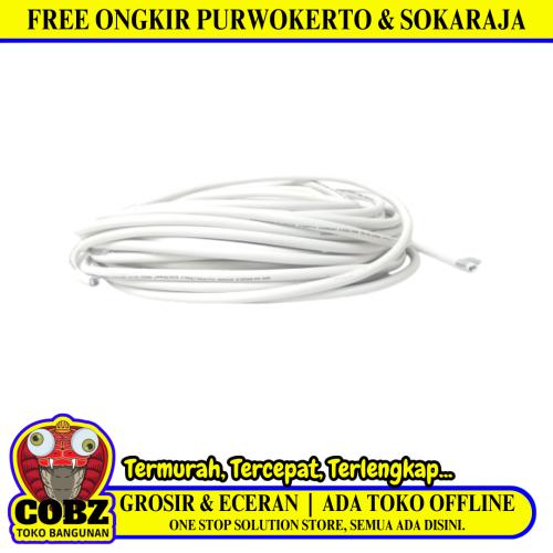 2 INTI x 0.75 MM / TM NYMHY Serabut Kabel Tembaga SNI Putih Meter