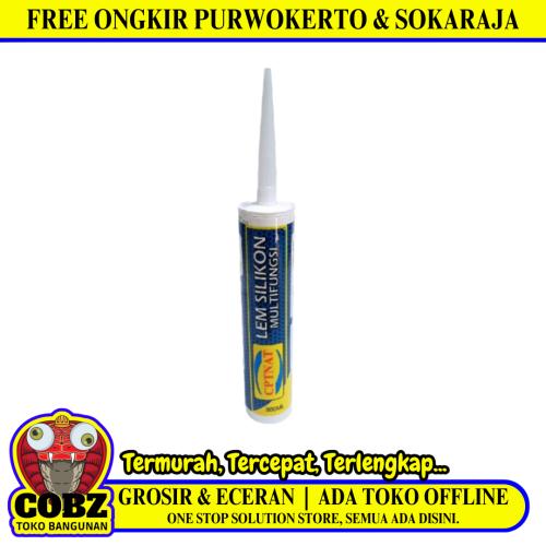 300 ML / CPTNAT Lem Silicone Sealant Kaca Akrilik Acid Asam Botol - (ETC No:  ...  )