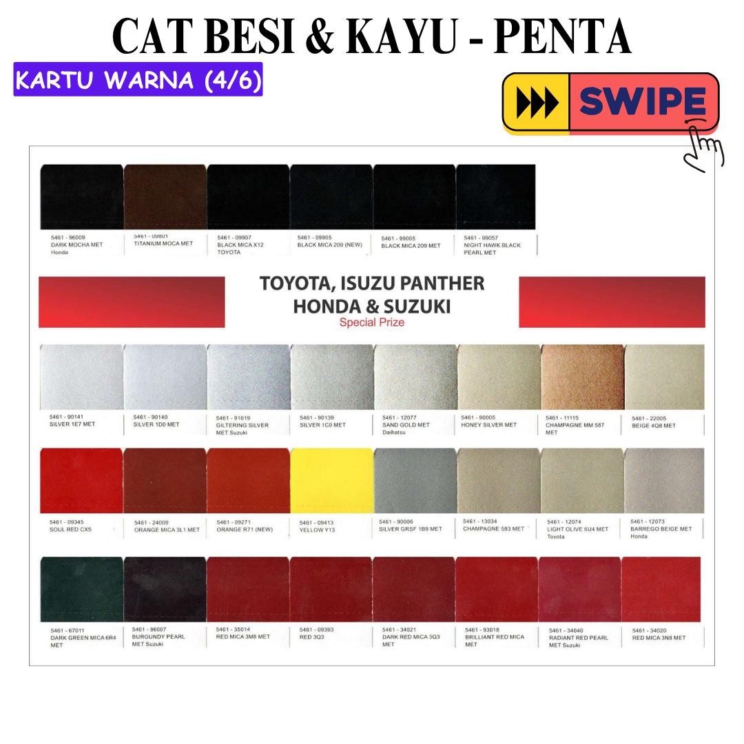 1 KG / PENTA METALLIC Cat Duco Kayu Besi Semprot Kaleng