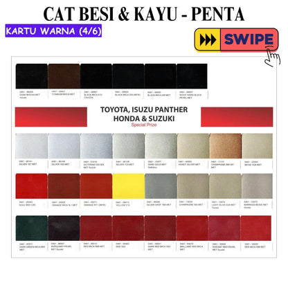 1 KG / PENTA METALLIC Cat Duco Kayu Besi Semprot Kaleng