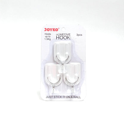 JOYKO ADH-3020 Kapstok Cantel Gantungan Baju Dinding Mini PVC Set